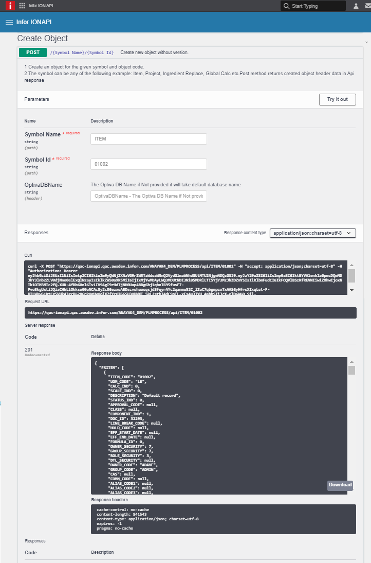 Create Object Sample